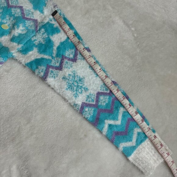 Ugly Christmas Sweater With Reindeer & Snowflake Design By 33 Degrees XL blue - Picture 7 of 14